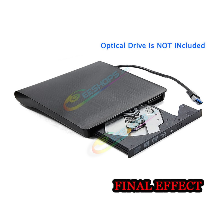 
Best USB 3.0 External BD/DVD/CD Burner & Player Housing Case Enclosure Kit Cheap HP Dell Lenovo Acer Asus Sony Samsung Toshiba Laptops Internal 9.5 9.0 mm Super Slim Tray SATA Optical Drive Portable Pop-up ODD Caddy Black Free Shipping
