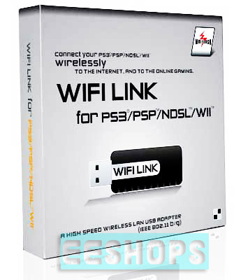 WIFI LINK Wi-Fi USB Adapter for PSP/PS3/Wii/NDSL/DS Lite