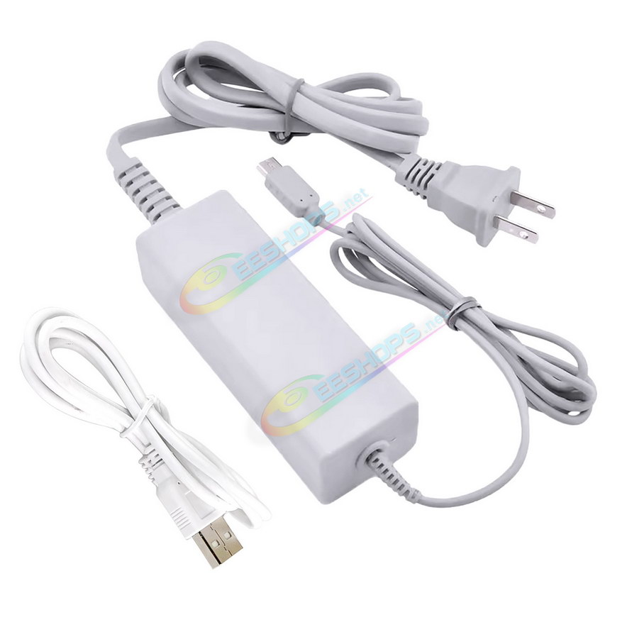 Cheap Nintendo WIi U Gamepad Charger AC Adapter + USB Charging Cable Replacement, Best New WiiU Game Pad Tablet PC, New United States US Edition 100-240V DC 4.75 1.6A Charge Adaptor + Power Cord USB Wire Spare Parts Accessories...