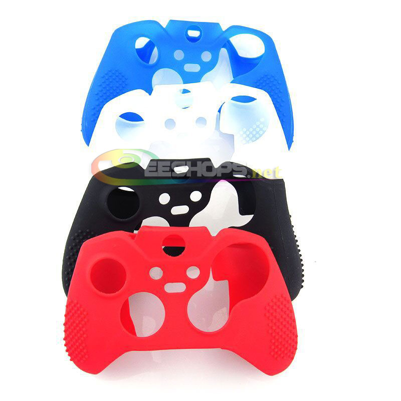 Best New Silicon Skin Protector Case for Microsoft Xbox One Elite Wireless Controller Rubber Protective Cover Sleeve Armor With Free Thumb Grips