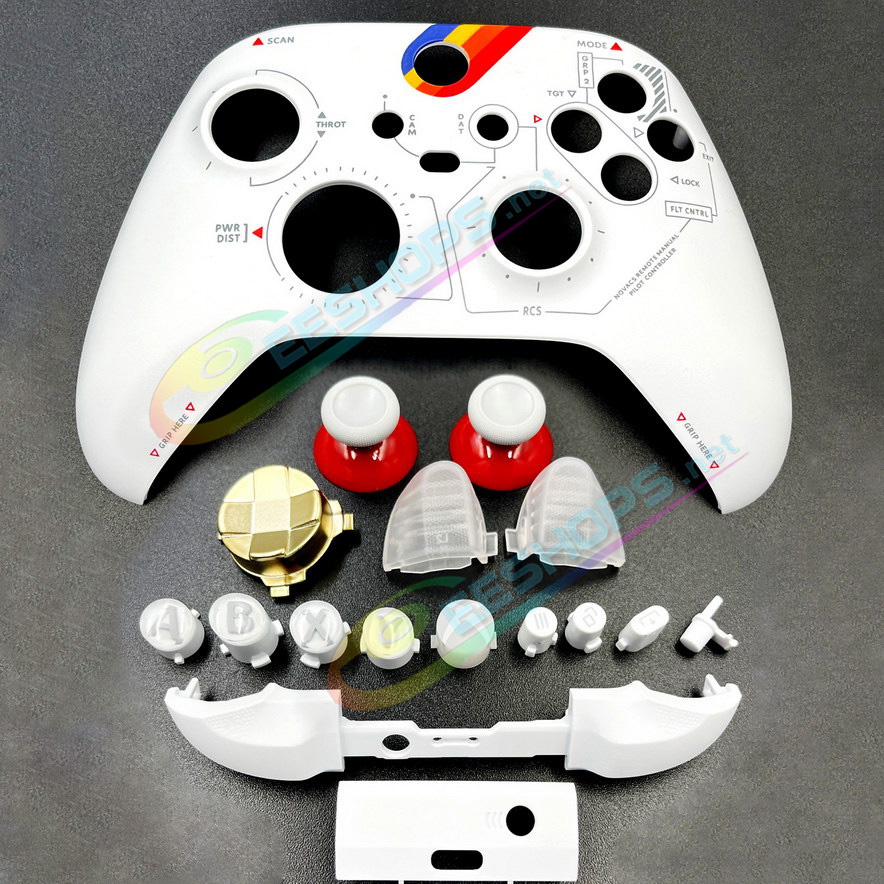 
Cheap Xbox Series X / S Controller Extra Shell Top Cover Plate Buttons Limited Starfield Edition Replacement, Best Microsoft Series X/S Wireless Controllers Custom White / Red Outer Housing upper Faceplate, ABXY, D-Pad, Thumbsticks 17 PCS Set Free Shipping
