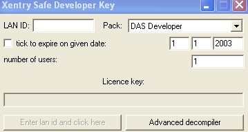 DAS Developer keygen software