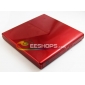 New 8X DVD-RW DL Burner USB 2.0 External Slim Drive Piano Red