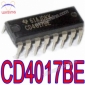 10 PCS TI CD4017BE CMOS Decade Counter with 10 Decoded Outputs CMOS Dividers CD4017B PDIP-16 PB-Free