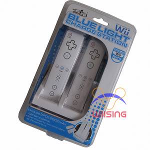 Battery Charge Station Stand Hold And 2x2800mAh Battery For Wii