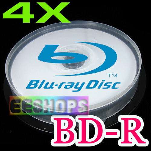 Lots 100pcs Ritek Recordable 4x BD-R 25GB Blu-ray Blank Discs