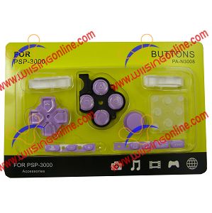 Complete Direction Button Repair Parts for PSP 3000 (Purple)