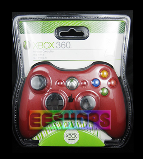 Microsoft Xbox 360 Wireless Game Controller (Red)