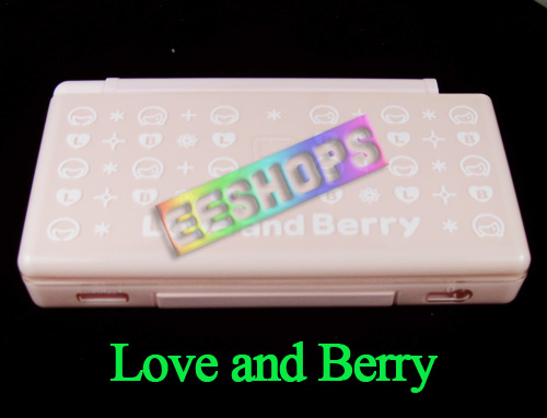 Nintendo DS Lite NDSL Housing shell Case Pink Love and Berry