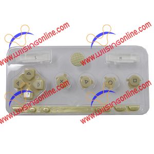 PSP 1000 Faceplate Button Set Gold PSP 1000 Repair Parts