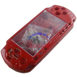 PSP 2000 Housing Shell Case with Button Set (Red)