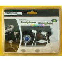 Sony PSP 2000 Skype Headphones With Microphone white And Black