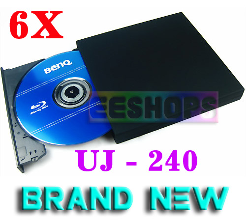 New Panasonic UJ-240 6X 3D Blu-Ray Burner Writer BD-RE USB 2.0 External Slim DVD RW Drive