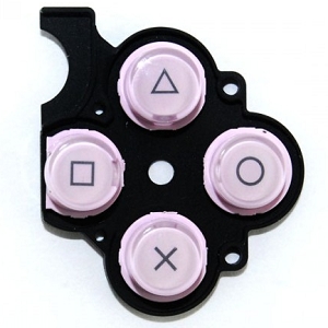 Pink Keystroke with D-Pad rubber for PSP slim ( PSP 2000)