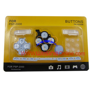 Repair Parts Replacement Buttons for PSP Slim/2000 (Light Blue)