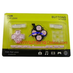 Repair Parts Replacement Buttons for PSP Slim/2000 (Pink)