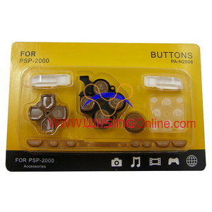 Repair Parts Replacement Buttons for PSP Slim/2000 (Brown)