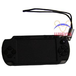 Silicon Decorated pendant-miniature PSP console black colour