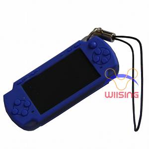 Silicon Decorated pendant-miniature PSP console deep blue colour