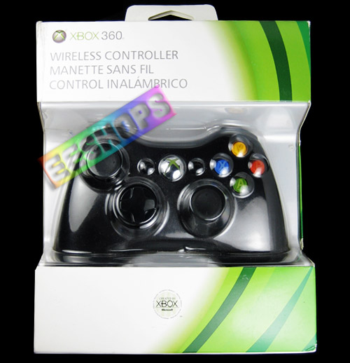 New Wireless Game Controller Black for Microsoft Xbox 360 S Slim