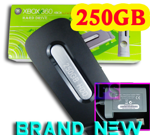 250GB HDD Hard Drive + transfer Cable Kit for Xbox 360