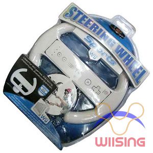 Steering Wheel With Stand For Nintendo Wii Racing Game