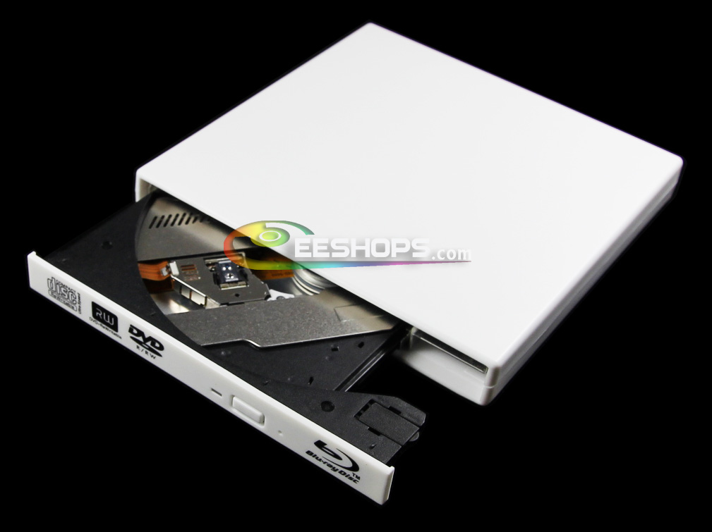 New SONY BC-5500S 3D Blu-Ray Player Combo BD-ROM USB 2.0 External Slim DVD RW Burner Drive White