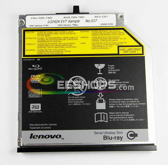 Panasonic UJ242A UJ-242A 242 Super Slim 9.5mm Blu-Ray Burner Writer DVD RW SATA Drive for ThinkPad T400 T410 W500 W700