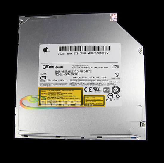 New Apple MacBook Pro SuperDrive 9.5mm Super Slim 8X DL DVD Writable CD RW Burner Slot-in Internal IDE Drive GWA-4080M