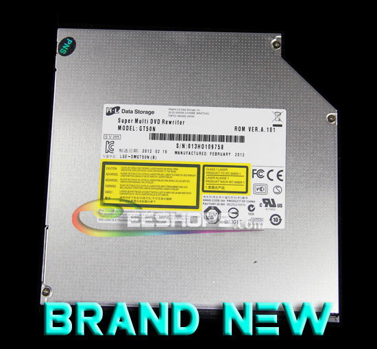 New HL GT50N 8X DL DVD RW CD Burner Super Multi DVD Rewriter 12.7mm Slim Laptop Internal SATA Drive