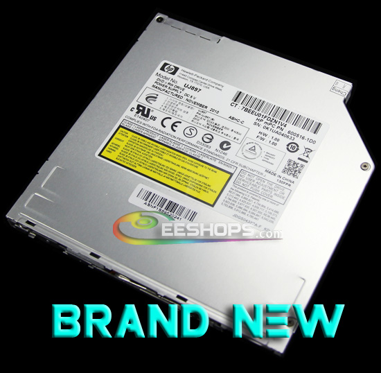 New HP SuperDrive 8X DL DVD CD RW Slot-in Super Slim 9.5mm Internal SATA Drive HL UJ-897 UJ897