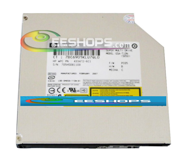 New HL GSA-T10N 8X DL DVD RW Burner CD-R Writer 12.7mm Tray Slim SATA Drive for Toshiba A100 A200 A600