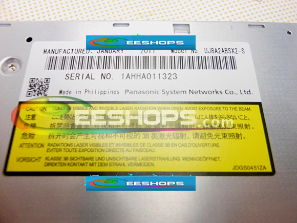 New for PANASONIC UJ8A2ABSX2 UJ-8A2 9.5mm Super Slim 8X DVD CD RW Burner Writer Tray SATA Drive for SONY VPCSD-113T