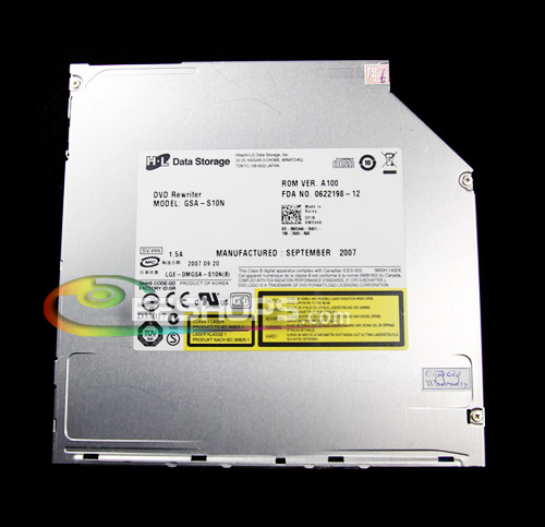 Original HL GSA-S10N 9.5mm Super Slim Slot-in DVD RW Burner IDE   Drive