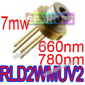   ROHM RLD2WMUV2 660nm / 780nm 7mw Dual Wave Low Power DVD Laser Diode