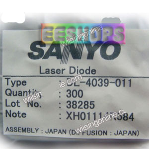 Sanyo DL-4039-011 Laser Diode 675nm 10mW 9mm LD for Bar Code Scanner Laser Pointer