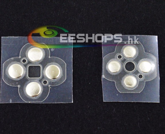 Original Cross & A B X Y ABXY Keys Button Conductive Metal Paste Flim for Nintendo 3DS Handheld Game Console Replacement Repair Part Free Shipping