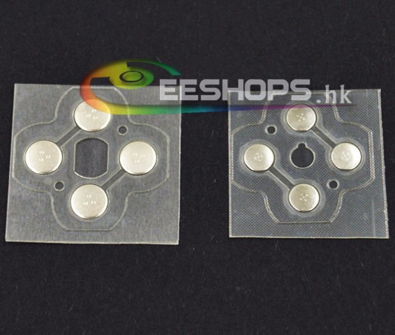 Original Cross Key A B X Y ABXY Keys Buttons Metal Paste Conductive Films 2pcs Set for Nintendo 3DS LL XL 3DSLL 3DSXL Replacement Repair Part Free Shipping