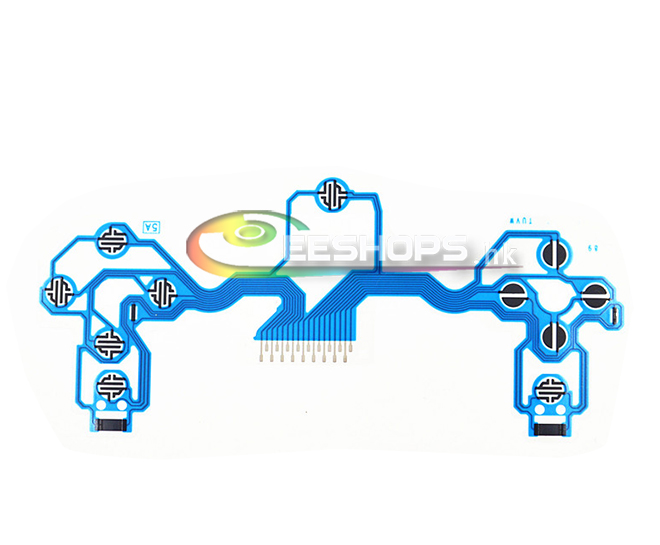 New Genuine Key Pad Conductive Film Flex Cable Blue for Sony PlayStation 4 PS4 Wireless Controller Controllers Replacement Part Free Shipping